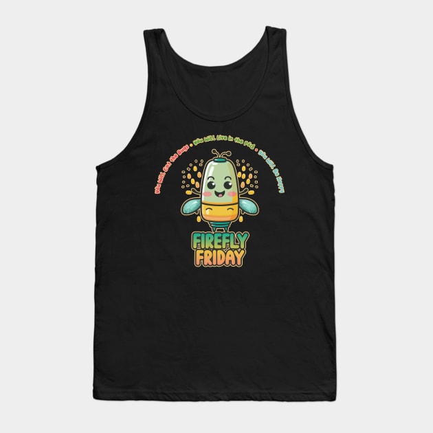 Firefly Friday Kawaii Bug Buffet Tank Top by DanielLiamGill